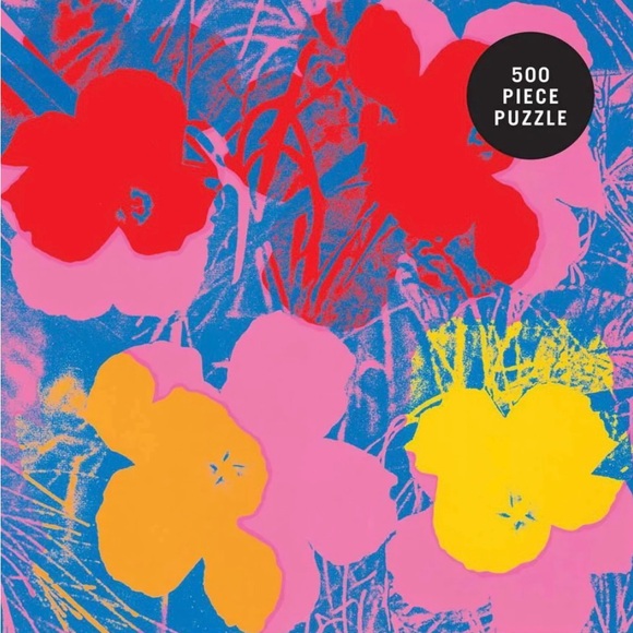 NWT Andy Warhol Flowers puzzle 500 piece - Picture 3 of 3